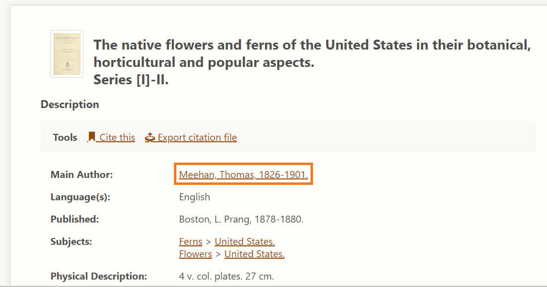  Meehan, Thomas, 1826-1901