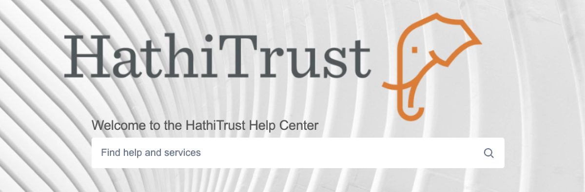 HathiTrust Help Center image