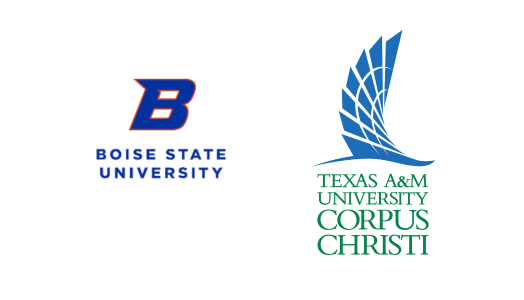Logos for Boise State University and Texas A & M University - Corpus Christie