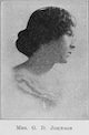 Black and white portrait of Georgia Douglas Johnson
